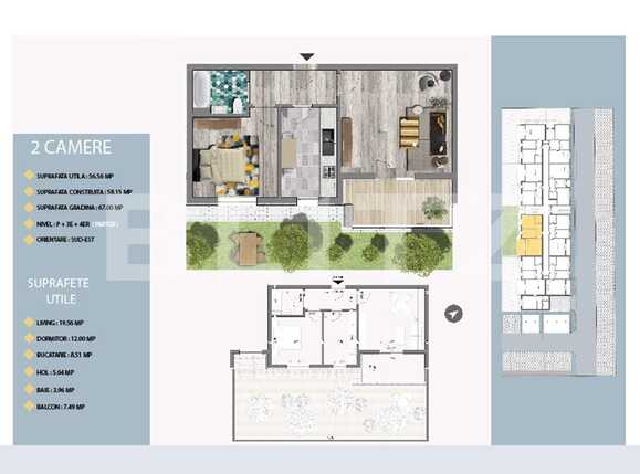 Apartament de vânzare 2 camere Est - 66413AV | BLITZ București | Poza1