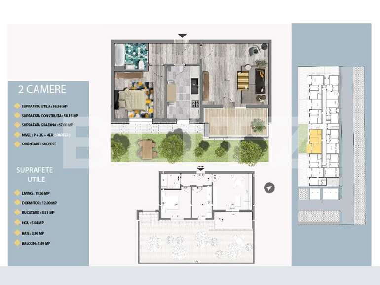 Apartament de vânzare 2 camere Est - 66413AV | BLITZ București | Poza1