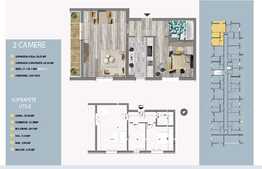 Apartament de 2 camere, 59.31 mp, balcon, finalizare 2022!