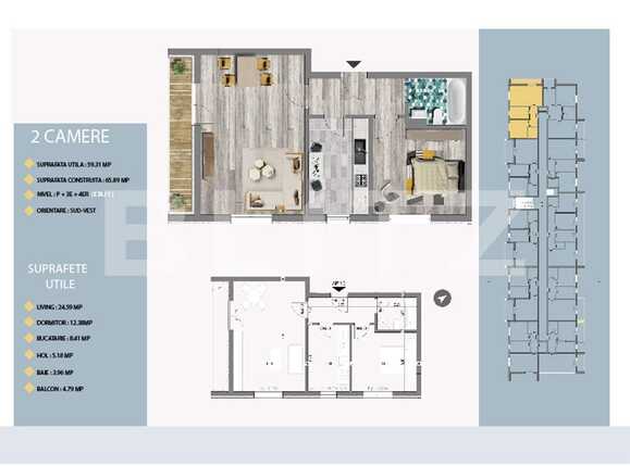 Apartament de vânzare 2 camere Est - 66417AV | BLITZ București | Poza2