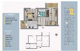 Apartament spatios de 2 camere, 61.07 mp utili, etajul 1!