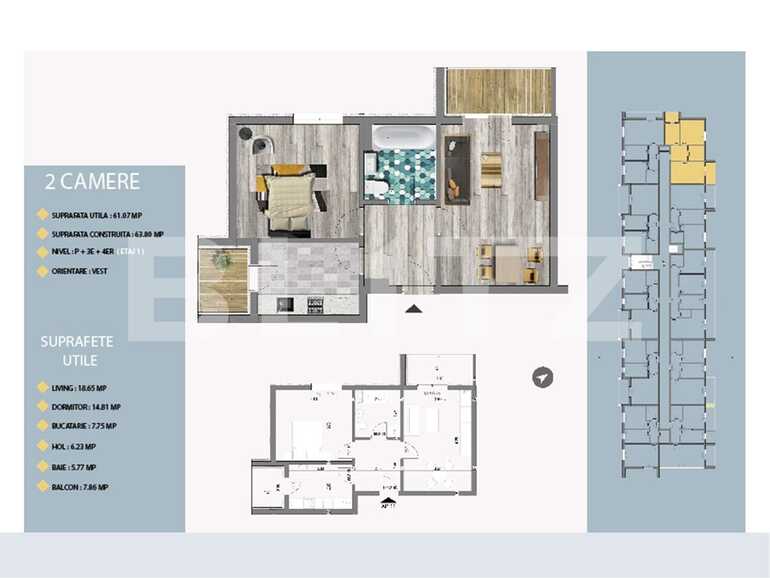 Apartament de vânzare 2 camere Est - 66463AV | BLITZ București | Poza1