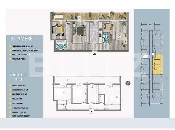 Apartament de vânzare 3 camere Est - 66473AV | BLITZ București | Poza2
