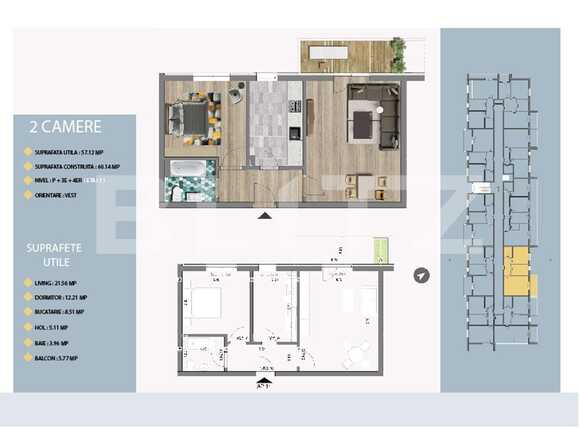 Apartament de vânzare 2 camere Est - 66477AV | BLITZ București | Poza1