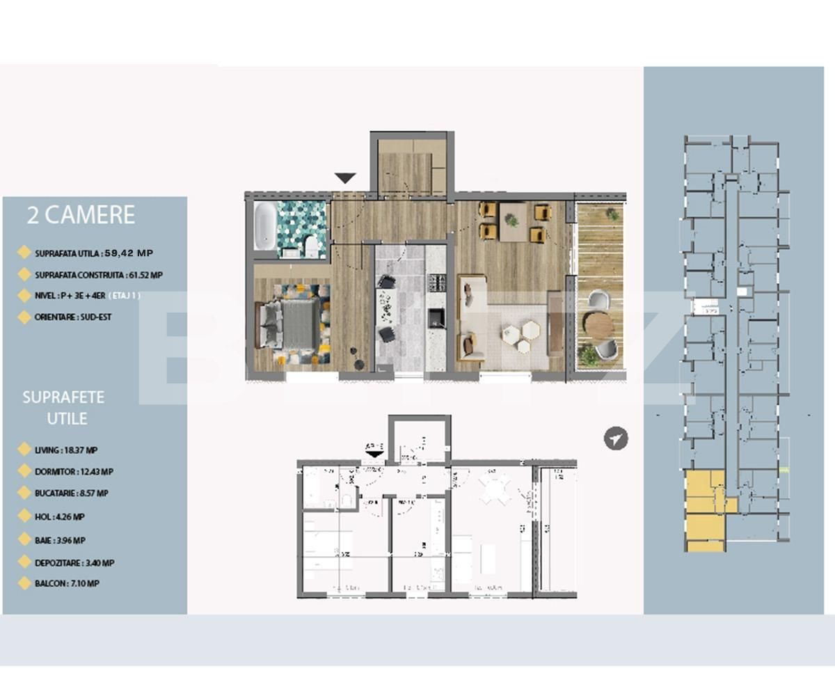 Apartament de vânzare 2 camere Est - 66480AV | BLITZ București | Poza9