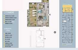 Vanzare 2 camere, 75.40 mp utili, balcon, TERASA de 51.20 mp!