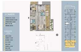 Apartament de 2 camere, 87.52 mp, balcon, terasa de 29.44 mp!