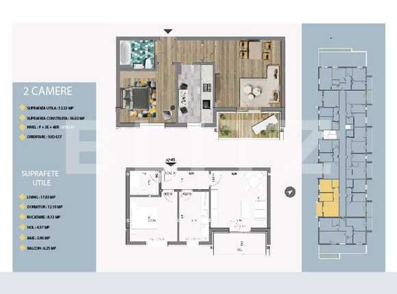 Apartament de vânzare 2 camere Est - 66489AV | BLITZ București | Poza2