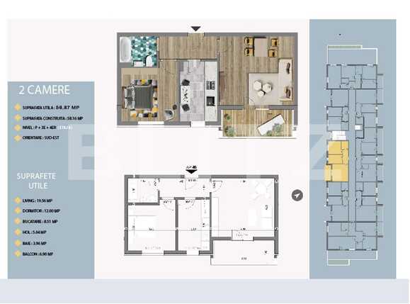 Apartament de vânzare 2 camere Est - 66491AV | BLITZ București | Poza1