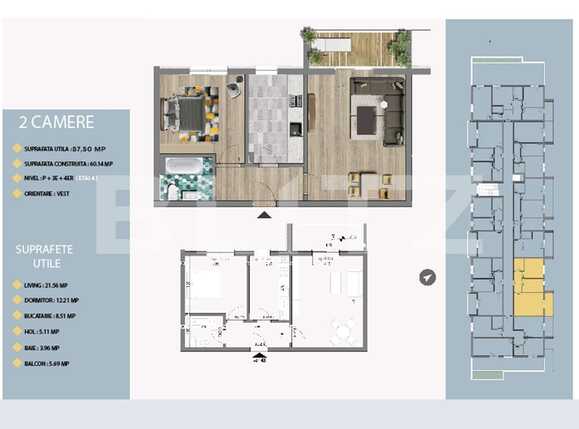 Apartament de vânzare 2 camere Titan - 66494AV | BLITZ București | Poza2