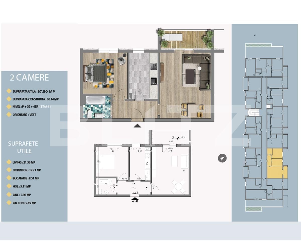 Apartament de vânzare 2 camere Titan - 66494AV | BLITZ București | Poza2