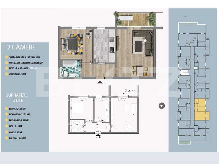 Apartament de vânzare 2 camere Titan - 66494AV | BLITZ București | Poza1