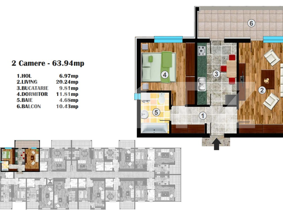 Apartament de vânzare 2 camere Berceni - 67165AV | BLITZ București | Poza1