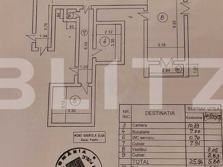 Garsonieră de vânzare Dacia - 67584AV | BLITZ București | Poza1