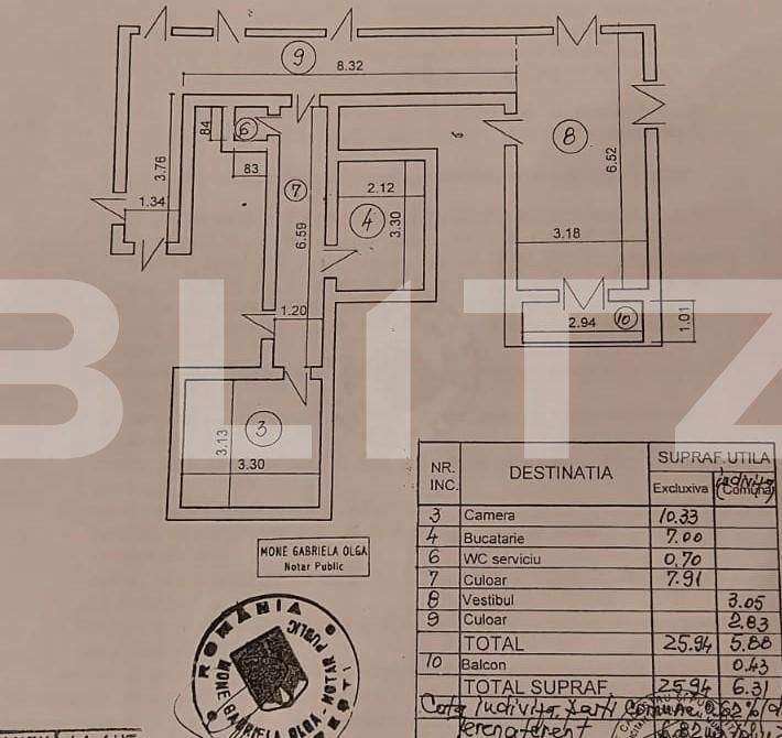 Garsonieră de vânzare Dacia - 67584AV | BLITZ București | Poza1