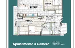 Apartament 3 camere, vedere la lac, 67.50 mp, zona Constanta statiunea Mamaia