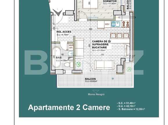 Apartament de vânzare 2 camere Est - 67742AV | BLITZ București | Poza5