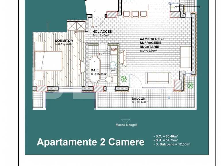 Apartament de vânzare 2 camere Est - 67743AV | BLITZ București | Poza1