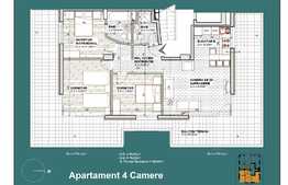 Apartament 4 camere, vedere la mare, 76.25 mp, zona Constanta statiunea Mamaia