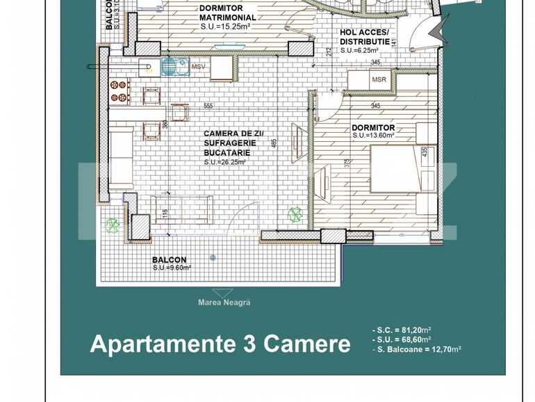 Apartament de vânzare 3 camere Est - 67745AV | BLITZ București | Poza1