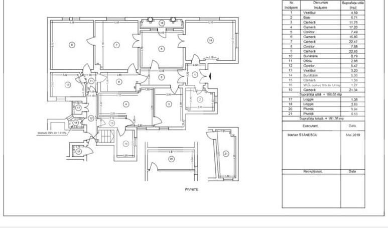 Exclusivitate! Apartament renovat in vila, 6 camere, 170 mp, zona bdul Carol!