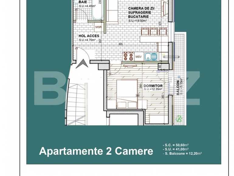 Apartament de vânzare 2 camere Est - 67907AV | BLITZ București | Poza1