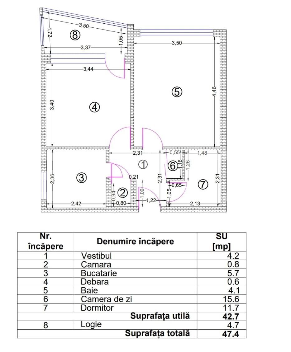 Apartament de 2 camere, zona Sun Plaza