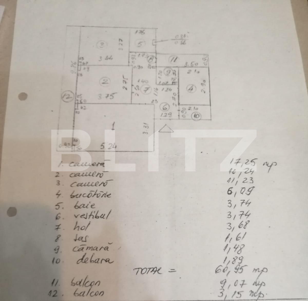 Apartament 3 camere, 73 mp, Constantin Brâncoveanu!