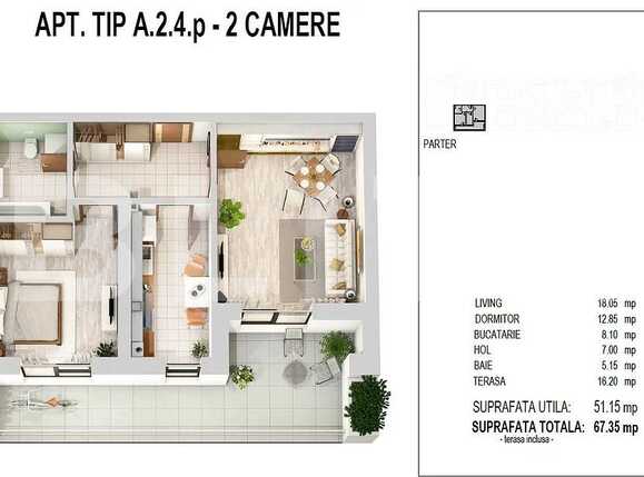 Apartament de vânzare 2 camere Militari - 68278AV | BLITZ București | Poza1