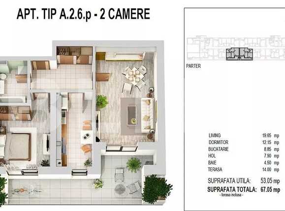 Apartament de vânzare 2 camere Militari - 68282AV | BLITZ București | Poza2