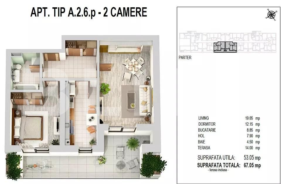 Apartament de vânzare 2 camere Militari - 68282AV | BLITZ București | Poza2