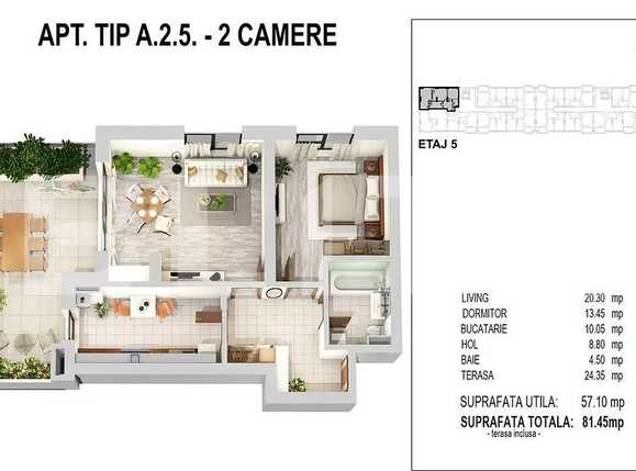 Apartament de vânzare 2 camere Militari - 68284AV | BLITZ București | Poza1