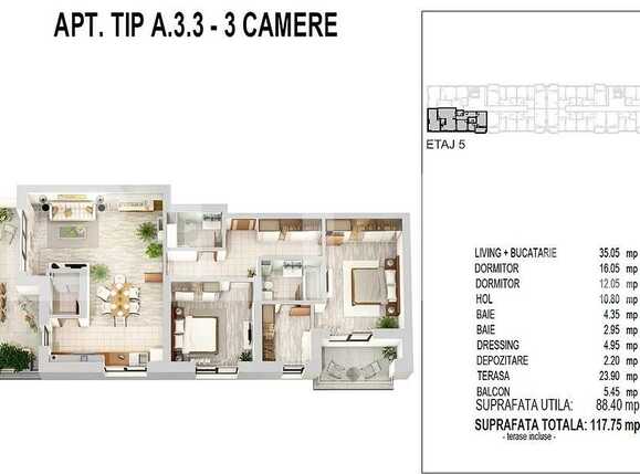 Apartament de vânzare 3 camere Militari - 68286AV | BLITZ București | Poza2