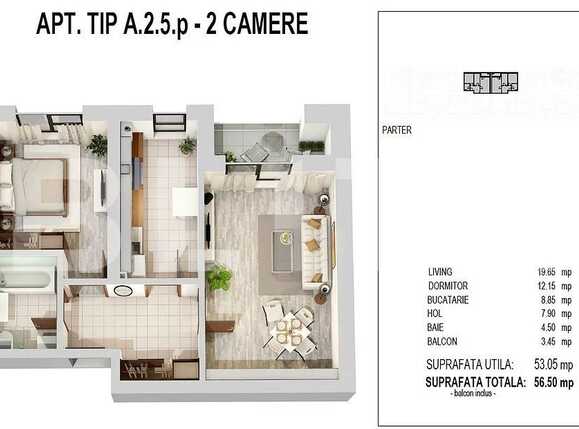 Apartament de vânzare 2 camere Militari - 68291AV | BLITZ București | Poza2