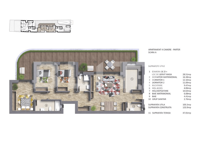 Apartament de vânzare 4 camere Dacia - 68314AV | BLITZ București | Poza1