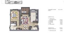 Apartament 2 camere, 58.96 mp, balcon 5.20 mp, zona Polona