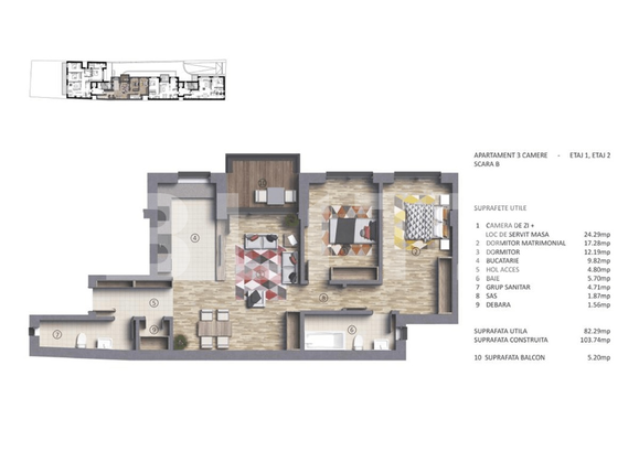 Apartament de vânzare 3 camere Stefan cel Mare - 68325AV | BLITZ București | Poza1