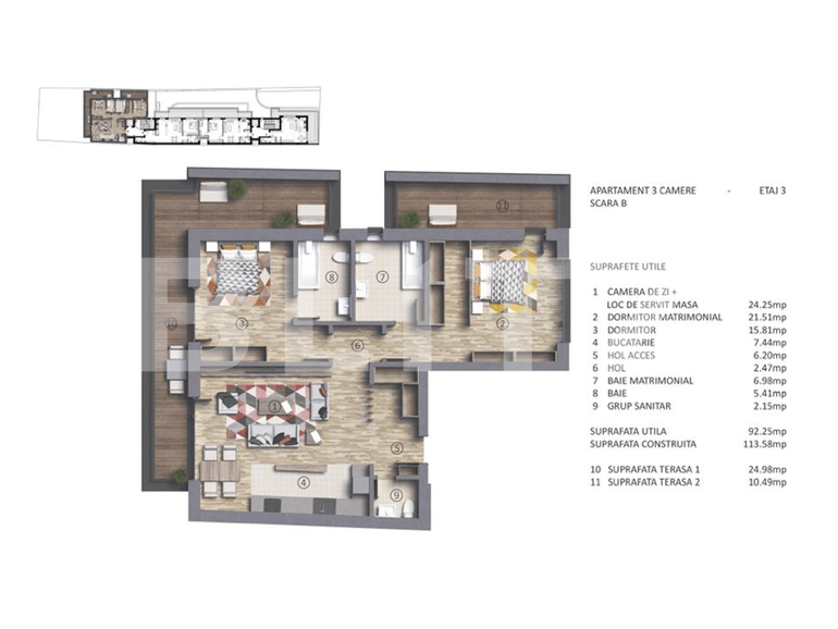 Apartament de vânzare 3 camere Stefan cel Mare - 68328AV | BLITZ București | Poza1