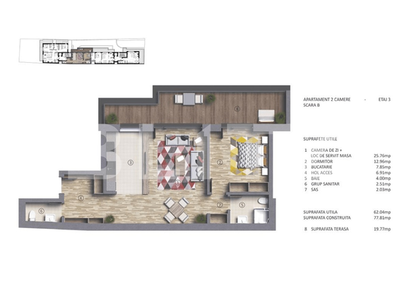 Apartament de vânzare 2 camere Stefan cel Mare - 68330AV | BLITZ București | Poza1