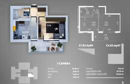 Studio de 39 mp, balcon, metrou Aparatorii Patriei