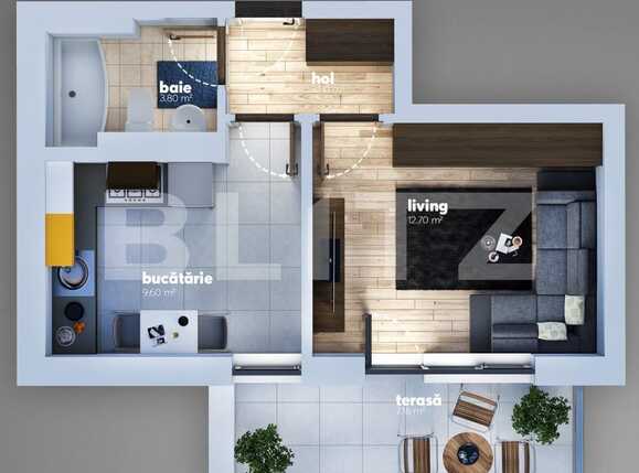 Garsonieră de vânzare Berceni - 68539AV | BLITZ București | Poza1