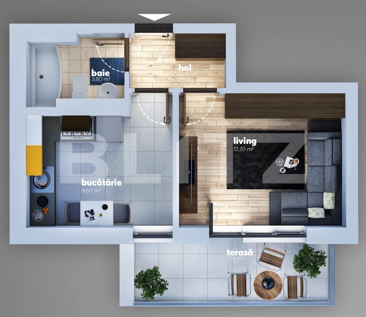 Garsonieră de vânzare Berceni - 68539AV | BLITZ București | Poza1