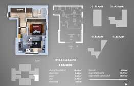 Garsoniera dubla cu balcon, 44 mp, metrou Aparatorii Patriei