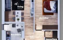 Apartament 2 camere, balcon, 69 mp, metrou Aparatorii Patriei