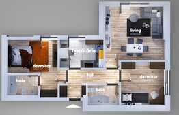Apartament 3 camere, 72 mp, ansamblu smart, Berceni