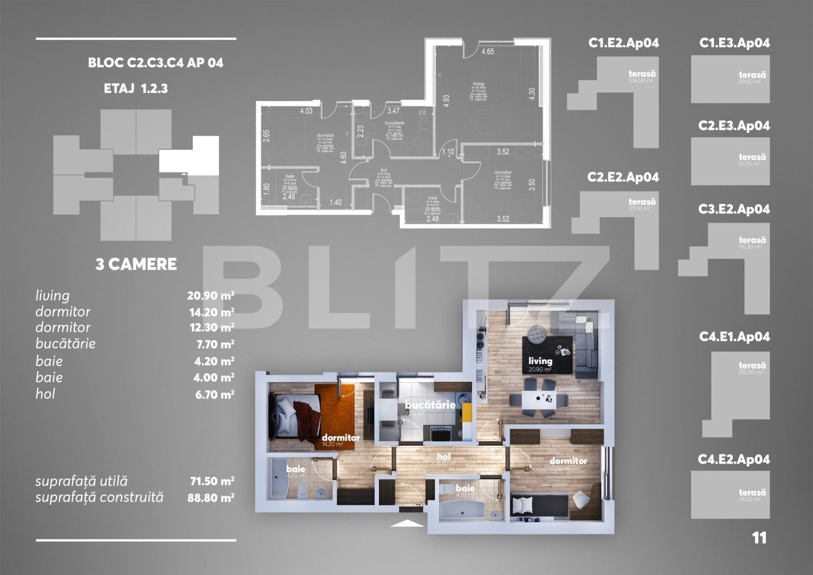 Apartament de vânzare 3 camere Berceni - 68553AV | BLITZ București | Poza3