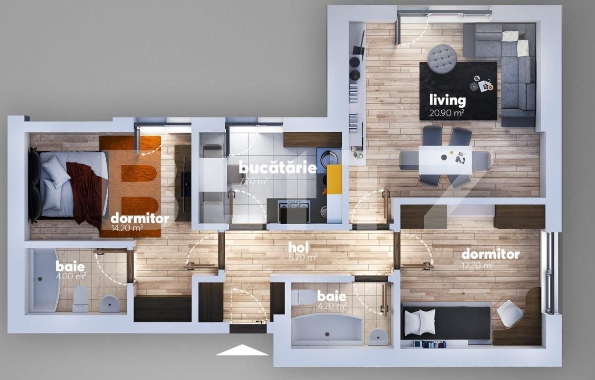 Apartament de vânzare 3 camere Berceni - 68553AV | BLITZ București | Poza2