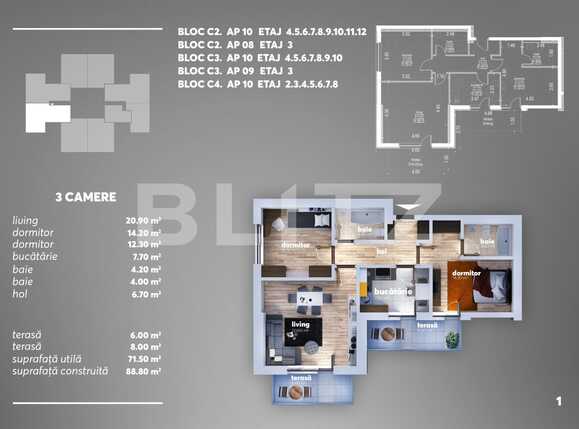 Apartament de vânzare 3 camere Berceni - 68554AV | BLITZ București | Poza4