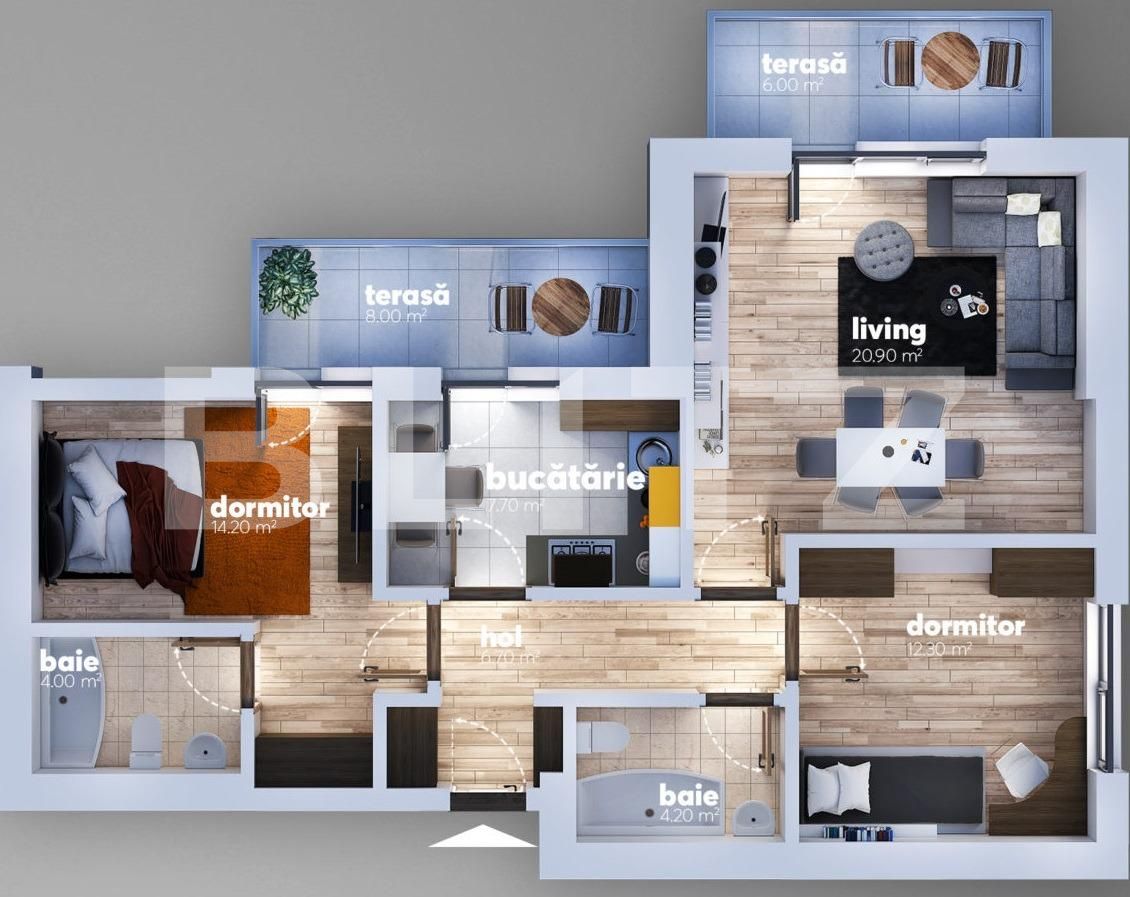 Apartament de vânzare 3 camere Berceni - 68554AV | BLITZ București | Poza5