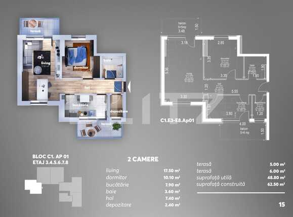 Apartament de vânzare 2 camere Berceni - 68558AV | BLITZ București | Poza1